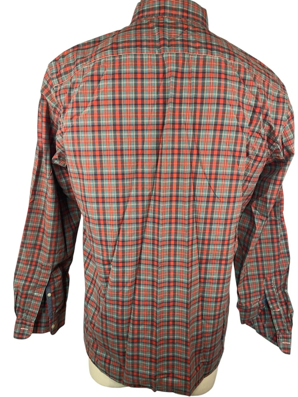 J. Crew Plaid Button-Down Shirt in Red and Blue Men’s XL